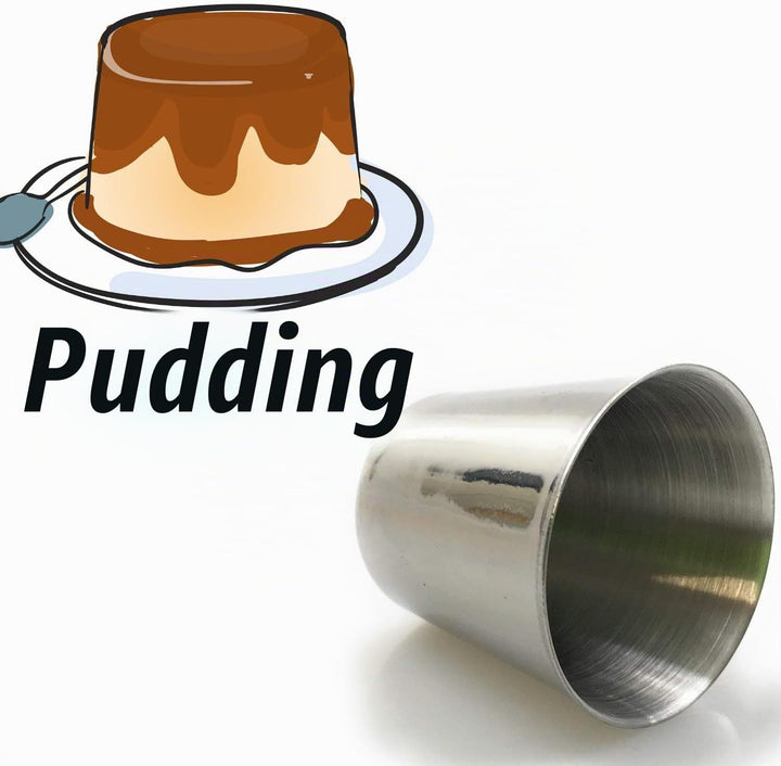 Kerafactum Puddingform Timbale Dariole Pudding Parfait Eissform Förmchen Form Edelstahl Darioleform