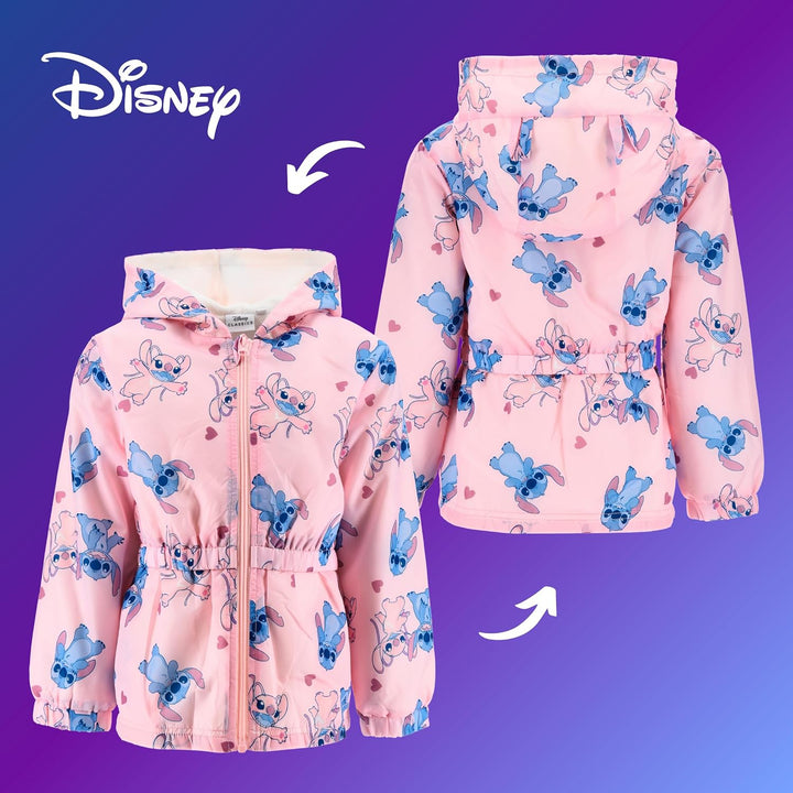 Disney Stitch Mädchen Jacke, Klassisches Sweatshirt Weiches Material, 3D Kapuzenjacke für Mädchen, G