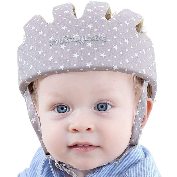 IULONEE Baby Helm Kleinkind Schutzhut Kleinkind Kopfschutz Baumwolle Hut Kleinkind Verstellbarer Sch