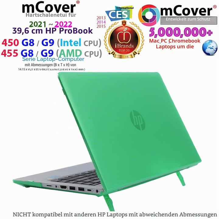 mCover Hartschalenhülle kompatibel mit 2021 15 Zoll HP ProBook 450/455 G8/G9 Und HP EliteBook 650 G8