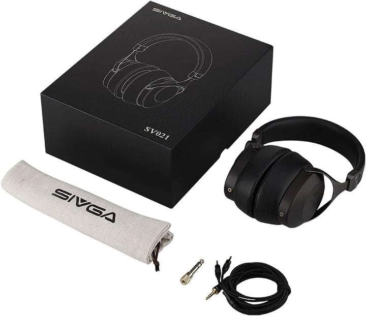 SIVGA SV021 Robin Classic Holz geschlossen zurück verdrahtet Over-Ear Kopfhörer (Zebrano), Zebrano