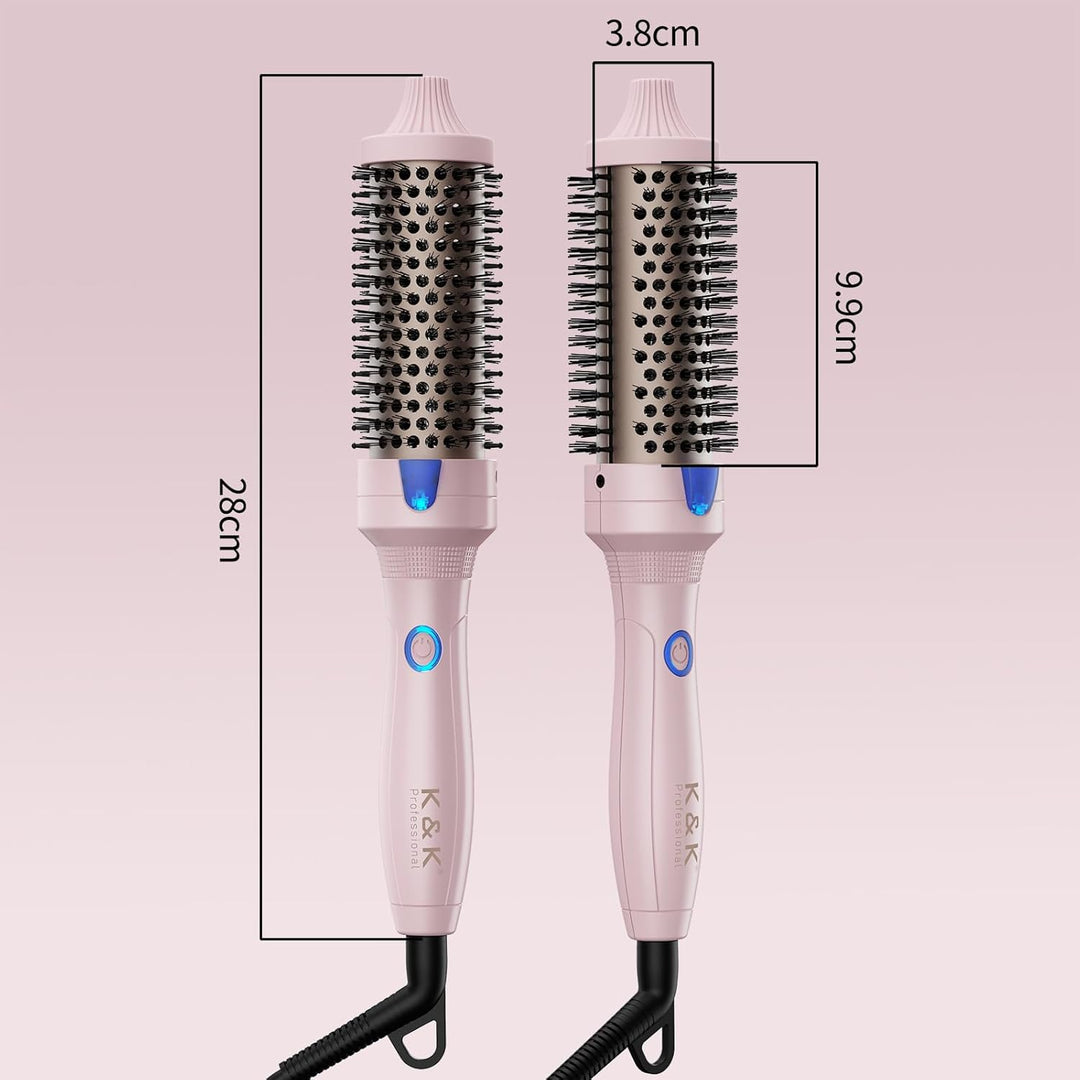 K&K Stylingbürsten K&K Thermobürste Keratin Thermal Brush Protect Beheiztes Fass Heisse Haarbürste,