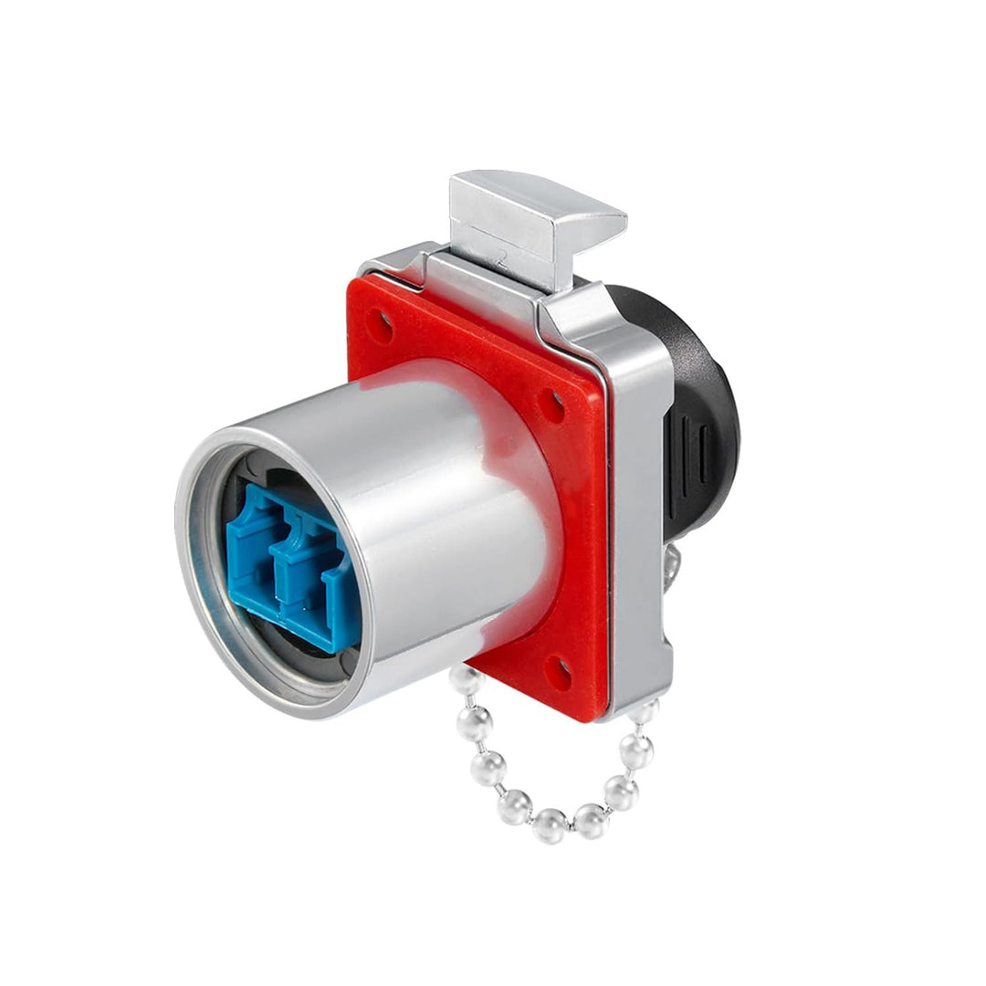 CNLINKO BD-24 Glasfaser wasserdichter stecker, LC Single Mode Dual Core, Panel Mount Receptacle Buch