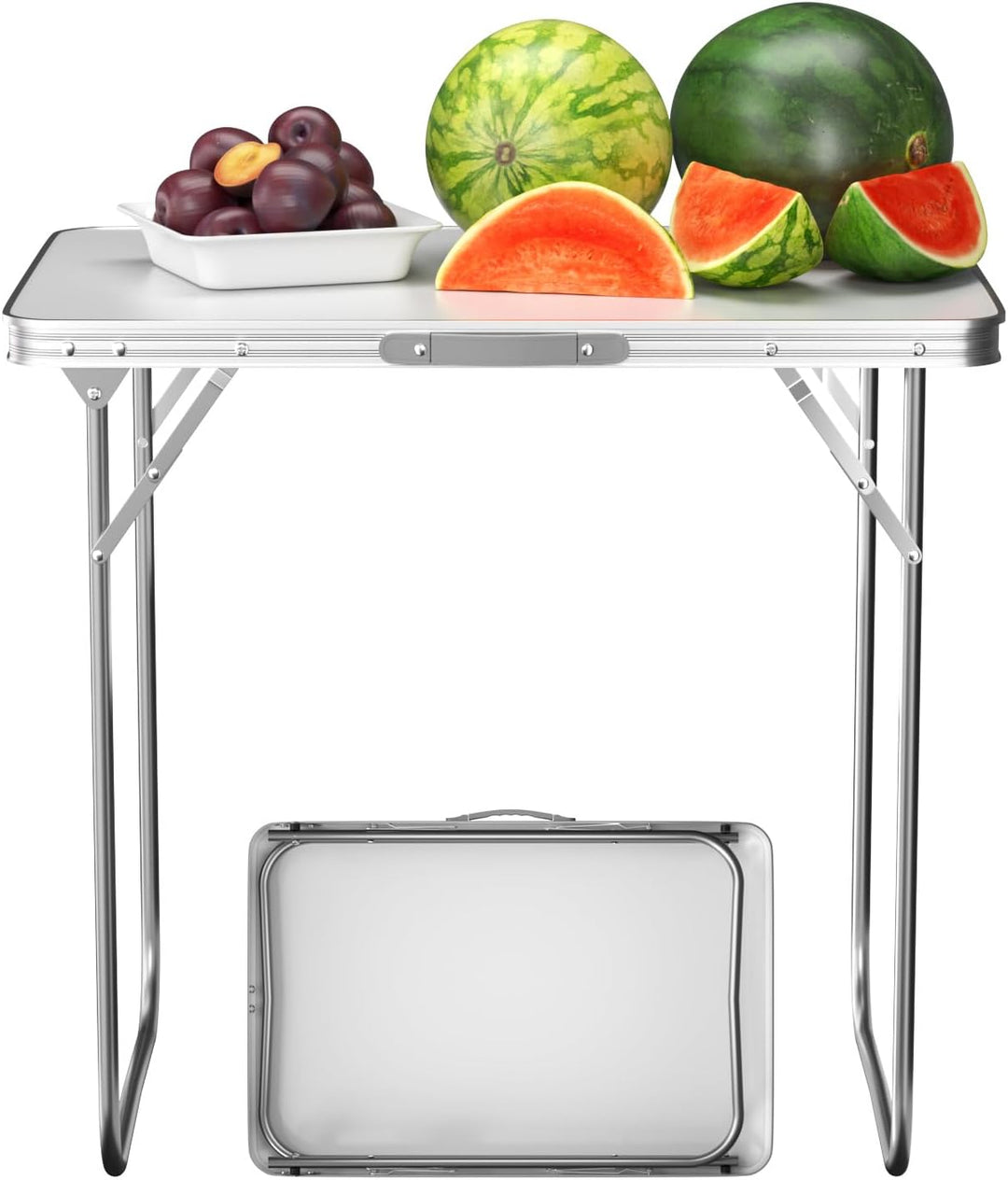 EFAN Klapptisch aus Aluminium, tragbarer Campingtisch, Klapptisch, Schreibtisch, Gartentisch, leicht