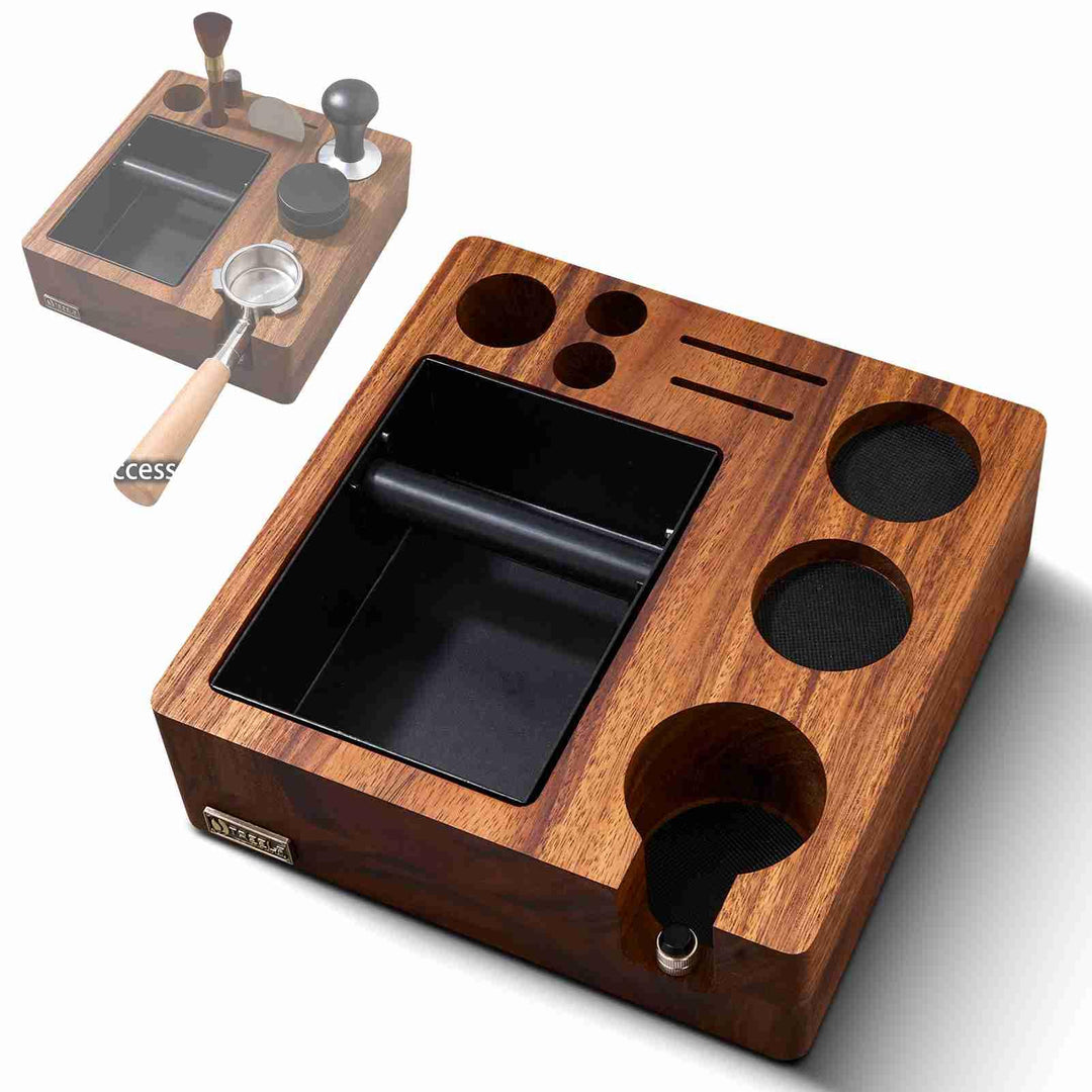 Buachois Kaffee Tamping Station 51/54 mm Klopfbox Tamperstation, Espresso Tampingstation Aufbewahrun