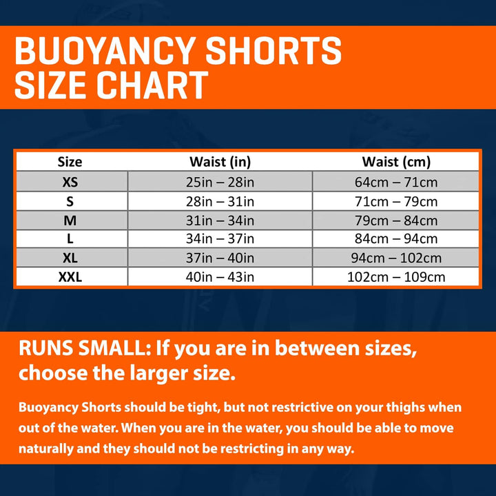 Zone3 Originals 5/3mm Buoyancy Shorts Black/Blue 2019 Badehose, L