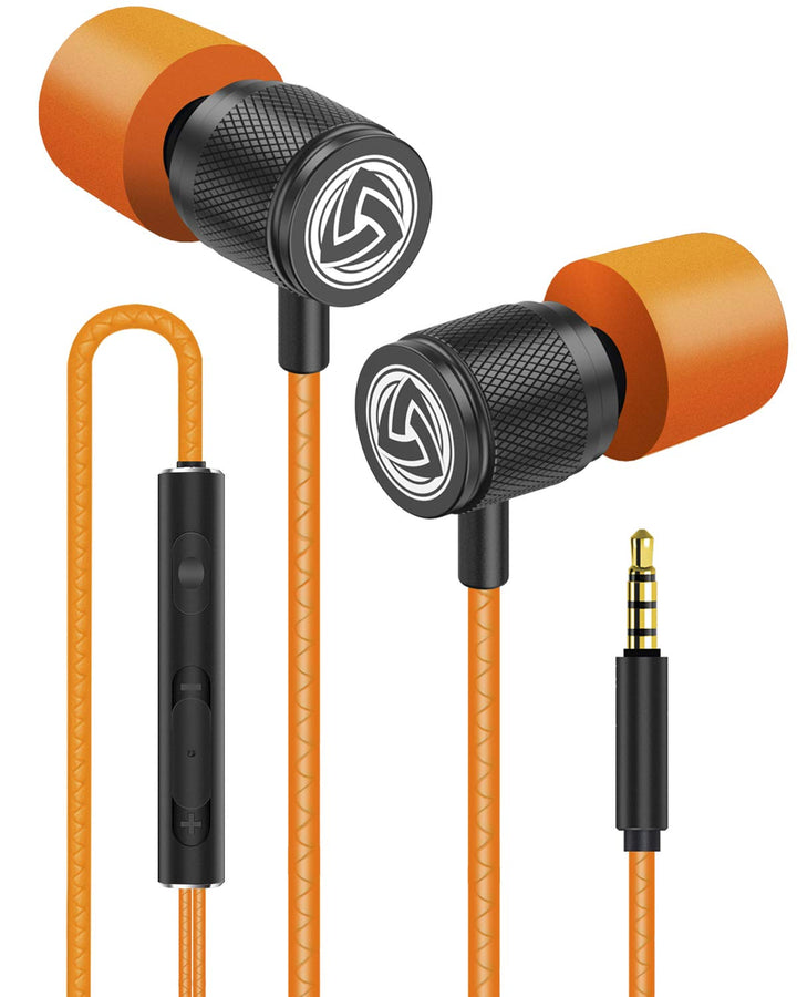 LUDOS Ultra Kopfhörer In Ear Ohrhörer mit Kabel und Mikrofon, Kristallklarer Klang, Ausgewogene Höhe