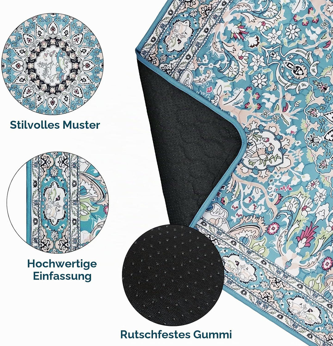 Washable Pee Pads for Dogs 2 Pack, 45 x 60cm Waterproof Non-Slip Reusable Puppy Pad with Fast Absorb