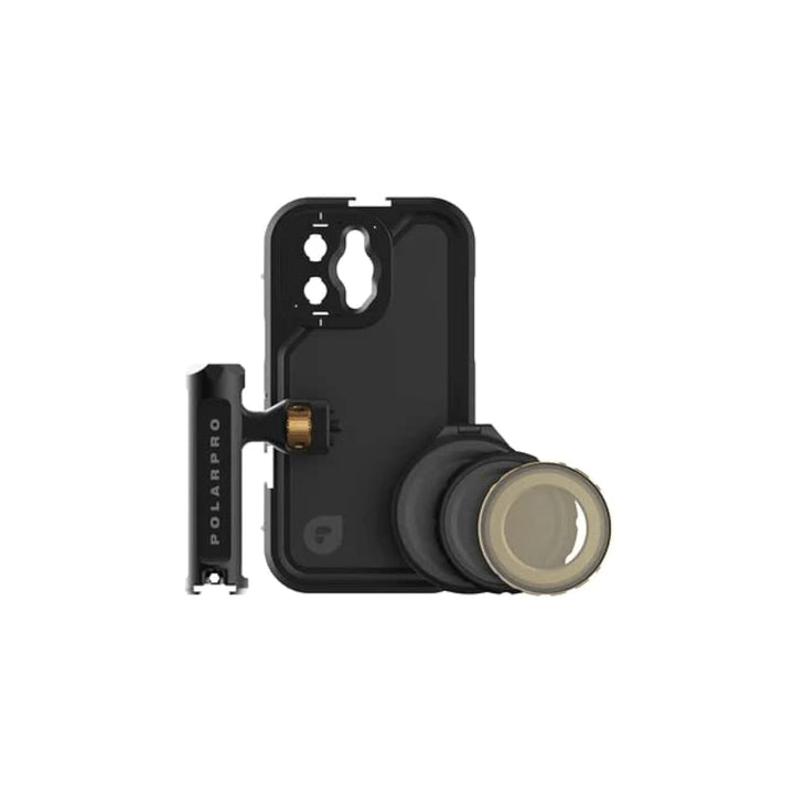 PolarPro - LiteChaser iPhone 14 Pro - Cage Kit - Inkl. iPhone 14 Pro Cage - Einzelgriff - VND 3-5 Fi