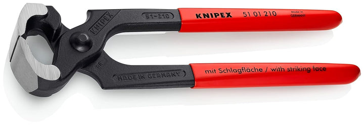 Knipex Hammerzange schwarz atramentiert, mit Kunststoff überzogen 210 mm (SB-Karte/Blister) 51 01 21