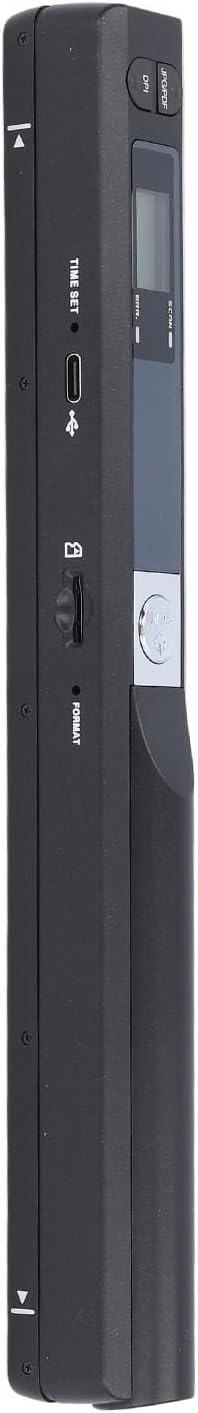 Tragbarer Dokumentenscanner, 8,27 Zoll Tragbarer Farbbildscanner Bis zu 900 DPI, Unterstützt JPG/PDF