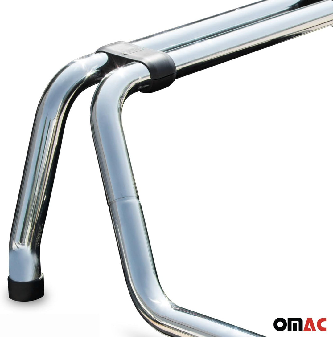 Überrollbügel Rollbar kompatibel mit VW Amarok Edelstahl | Auto Schutz 88mm