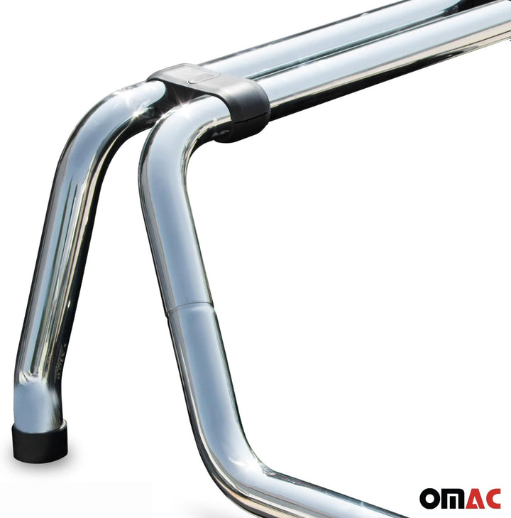 Überrollbügel Rollbar kompatibel mit VW Amarok Edelstahl | Auto Schutz 88mm