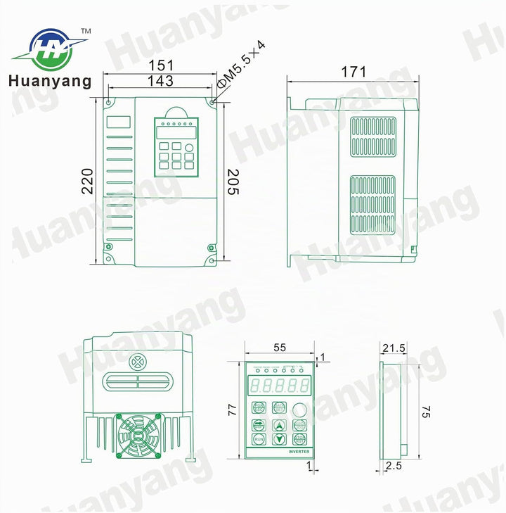 Vektorregelung Computerized Numerical Control (CNC) Frequenzumrichter (VFD) der Motor Inverter Konve