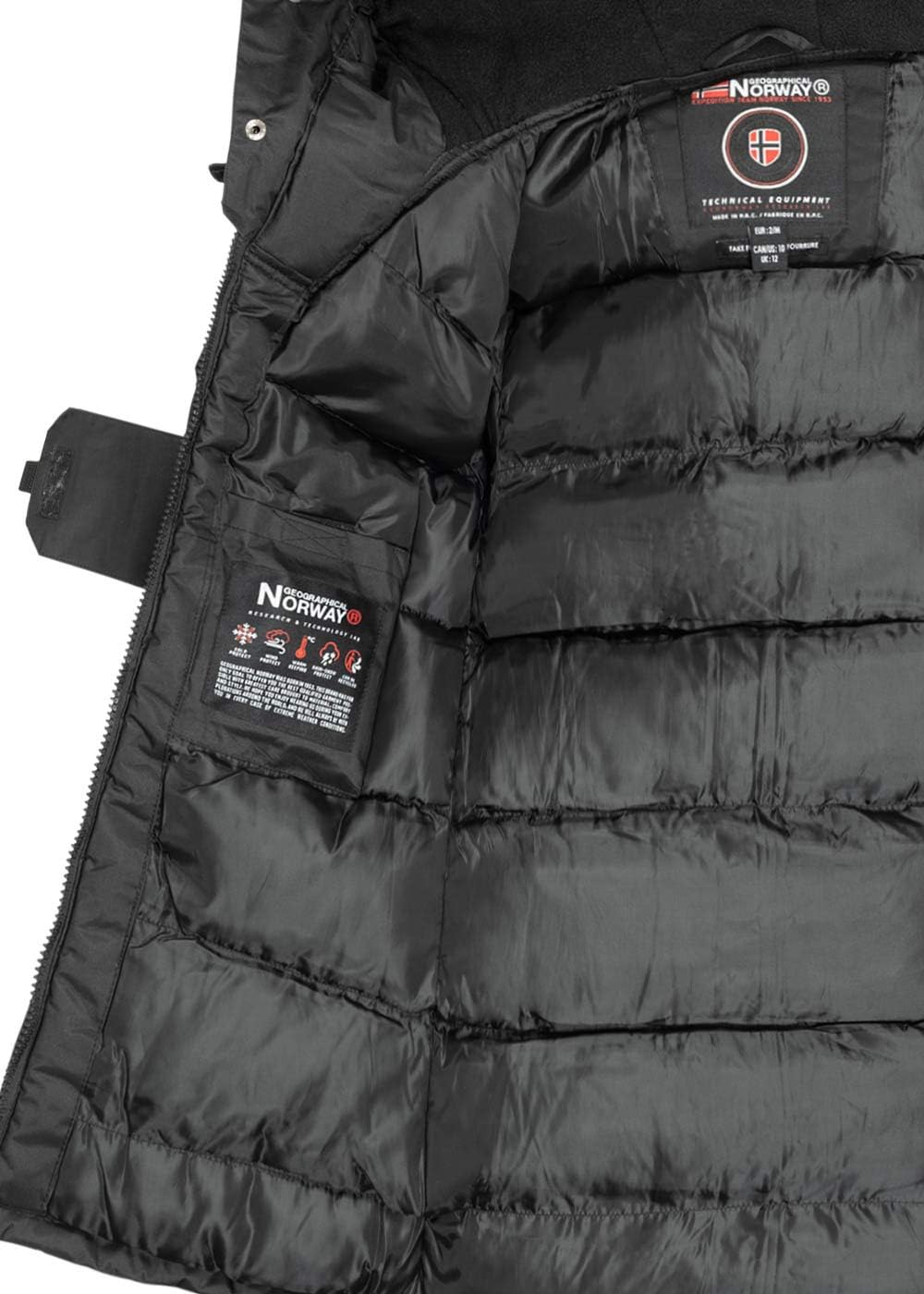 Geographical Norway Damen Bellaciao Jacke S Schwarz, S Schwarz
