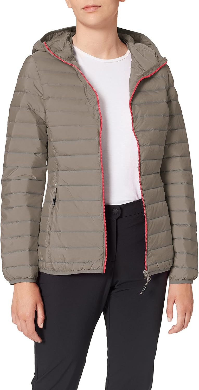 CMP Damen Damenjacke mit Fester Kapuze Jacke, Turteltaube