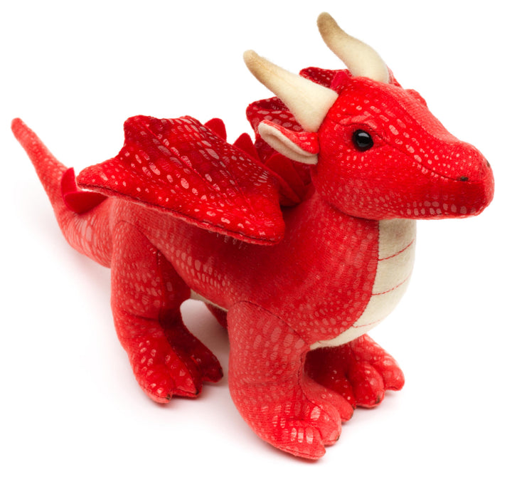 Uni-Toys - Drache rot - 26 cm (Länge) - Plüsch-Fabeltier - Plüschtier, Kuscheltier Rot (26 Cm), Rot