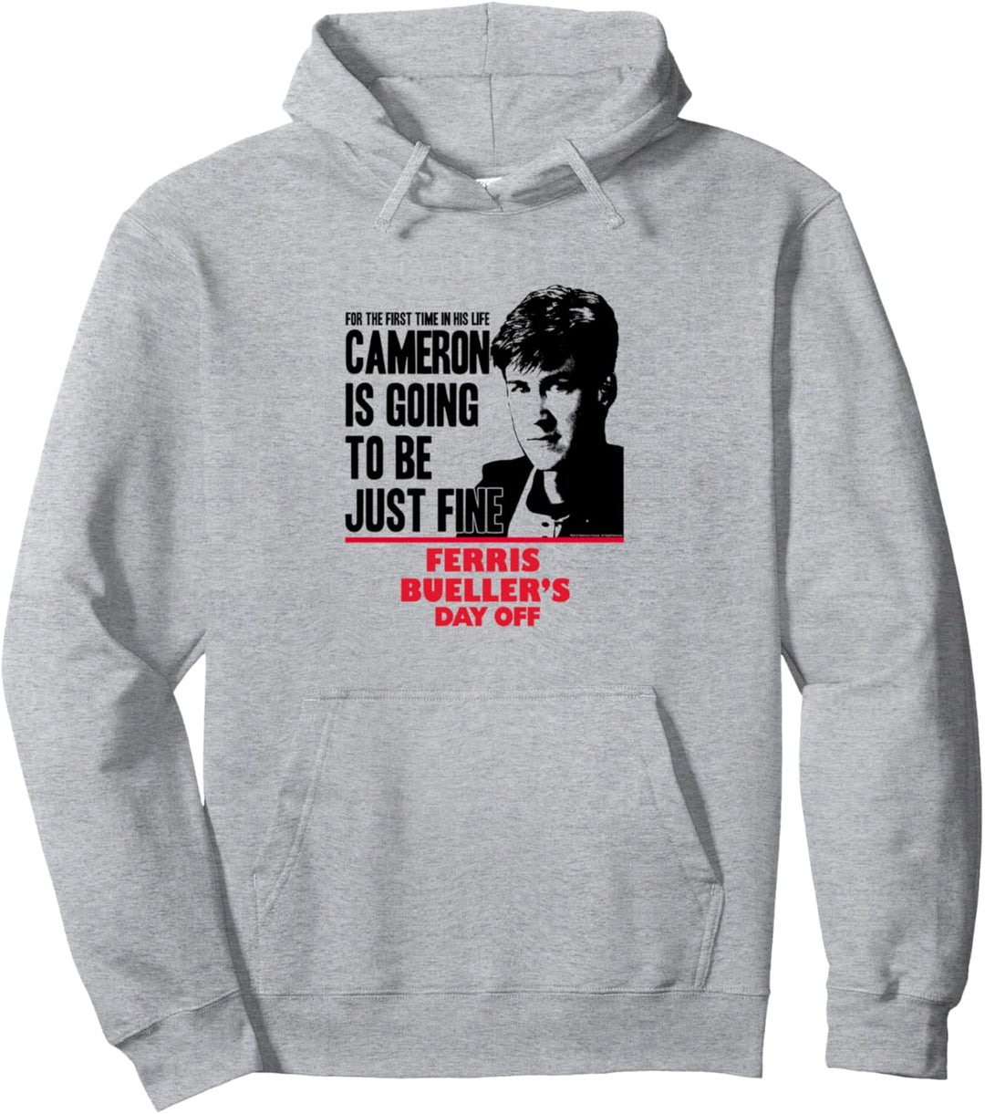 Ferris Bueller's Day Off Cameron Frye Just Fine Pullover Hoodie
