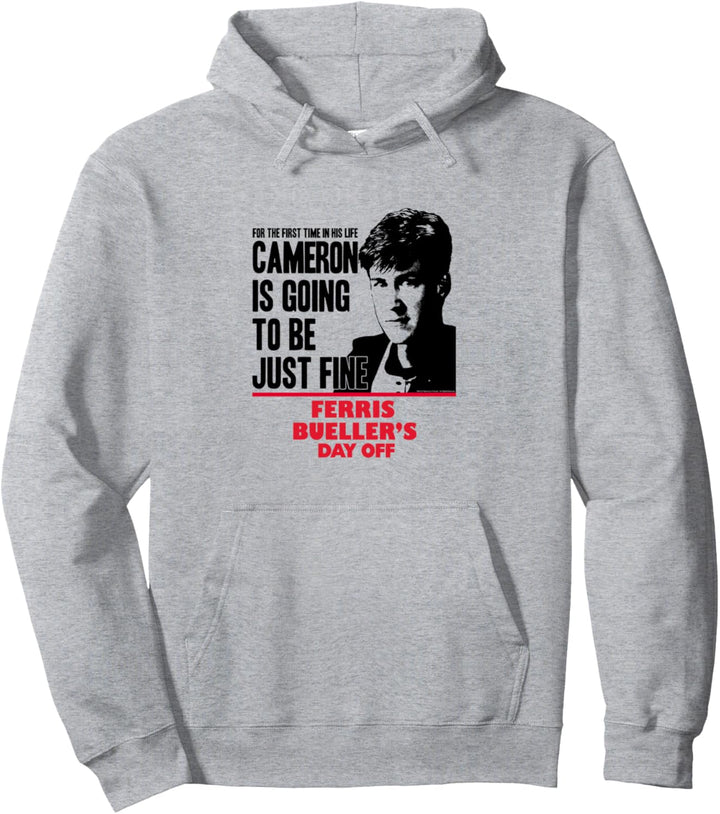 Ferris Bueller's Day Off Cameron Frye Just Fine Pullover Hoodie
