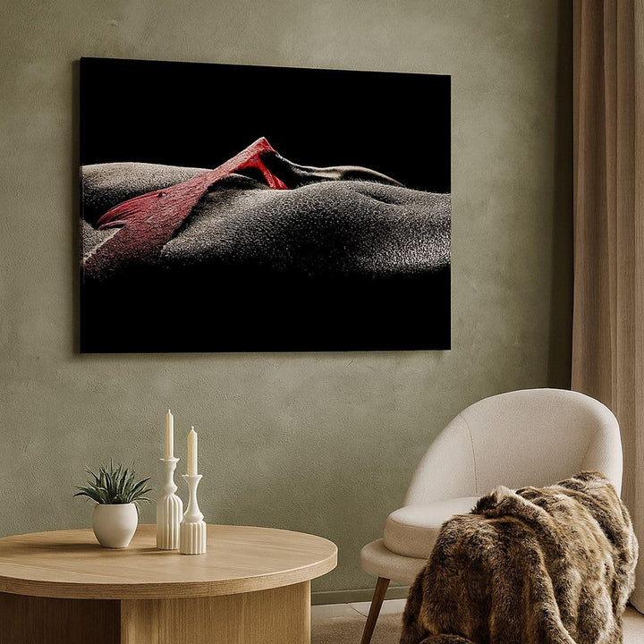 Bilder auf Leinwand 100x70cm Leinwandbild Körper weibliches Modell Wassertropfen Gross Wanddeko Bild