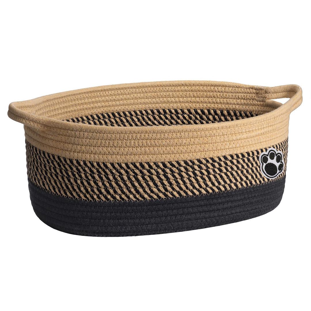 TIMEYARD Hundekorb, Babykorb zum Verschenken, Weidenkörbe für Hunde, niedlicher Korb mit Griffen, Ke