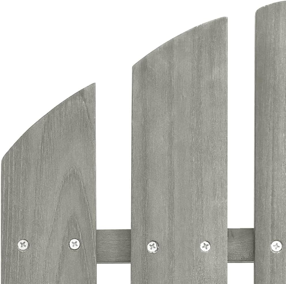 vidaXL Tannenholz Massiv Adirondack Gartenstuhl mit Fussstütze Tisch Deckchair Liegestuhl Gartenmöbe