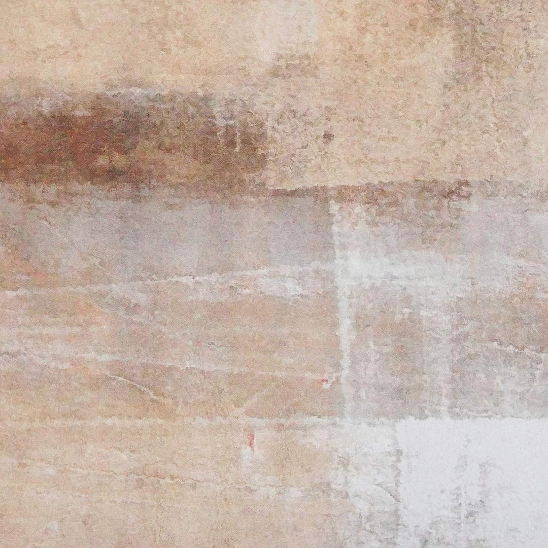 Teppich rechteckig bunt braun 80 x 150 cm Modern Abstrakt Kurzflor Trabzon