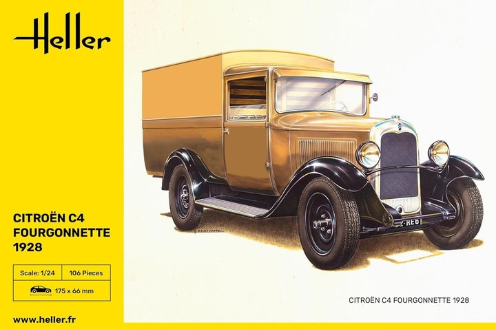 Heller 80703 Citroen C4 Fourgonnette 1928 Modellbausatz, verschieden