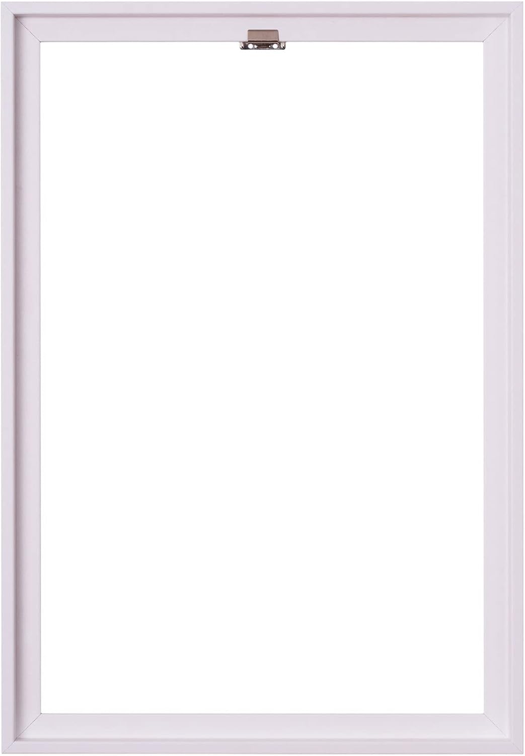 Rahmendesign24 Schattenfugenrahmen Oslo für Keilrahmenbilder und Leinwände 50x70 Weiss (matt) Schatt