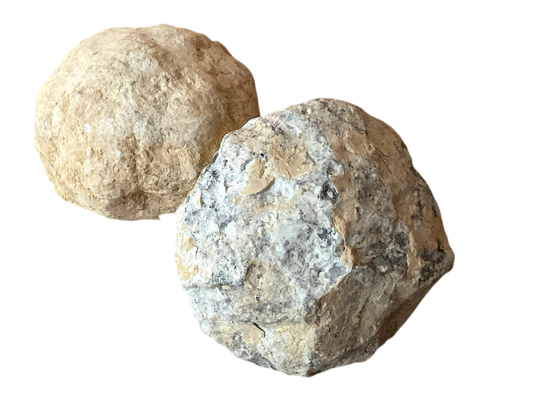Geoden Set in Orangengrösse I 2 sehr grosse Geoden I je 8-9 cm und gesamt 800-1000 Gramm zum selber