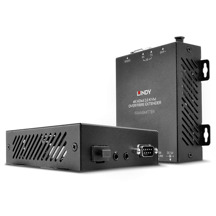 LINDY 300 m Glasfaserkupplung, HDMI 18 G & USB KVM Extender