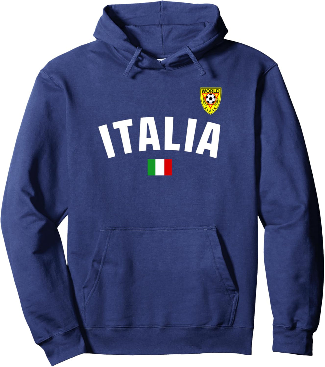 Italia Flag World Class Soccer Jersey Pullover Hoodie