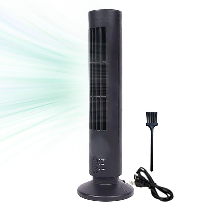 Standventilator für Zuhause – Turmventilator mit USB-Anschluss, Grün | Elektrischer Klimagerät-Venti