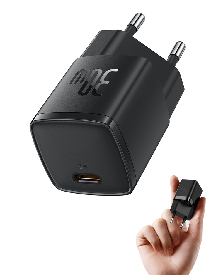Baseus USB C Ladegerät, 30W Schnellladegerät Netzteil für iPhone 15 14 13 12 11 Pro Max, Samsung Gal