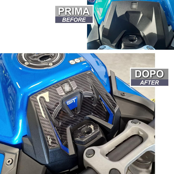 Resin Bike Aufkleber für Motorrad Kompatibel mit Suzuki GSX-S 1000 GT 2022 Metallicblau. Schlüsselsc