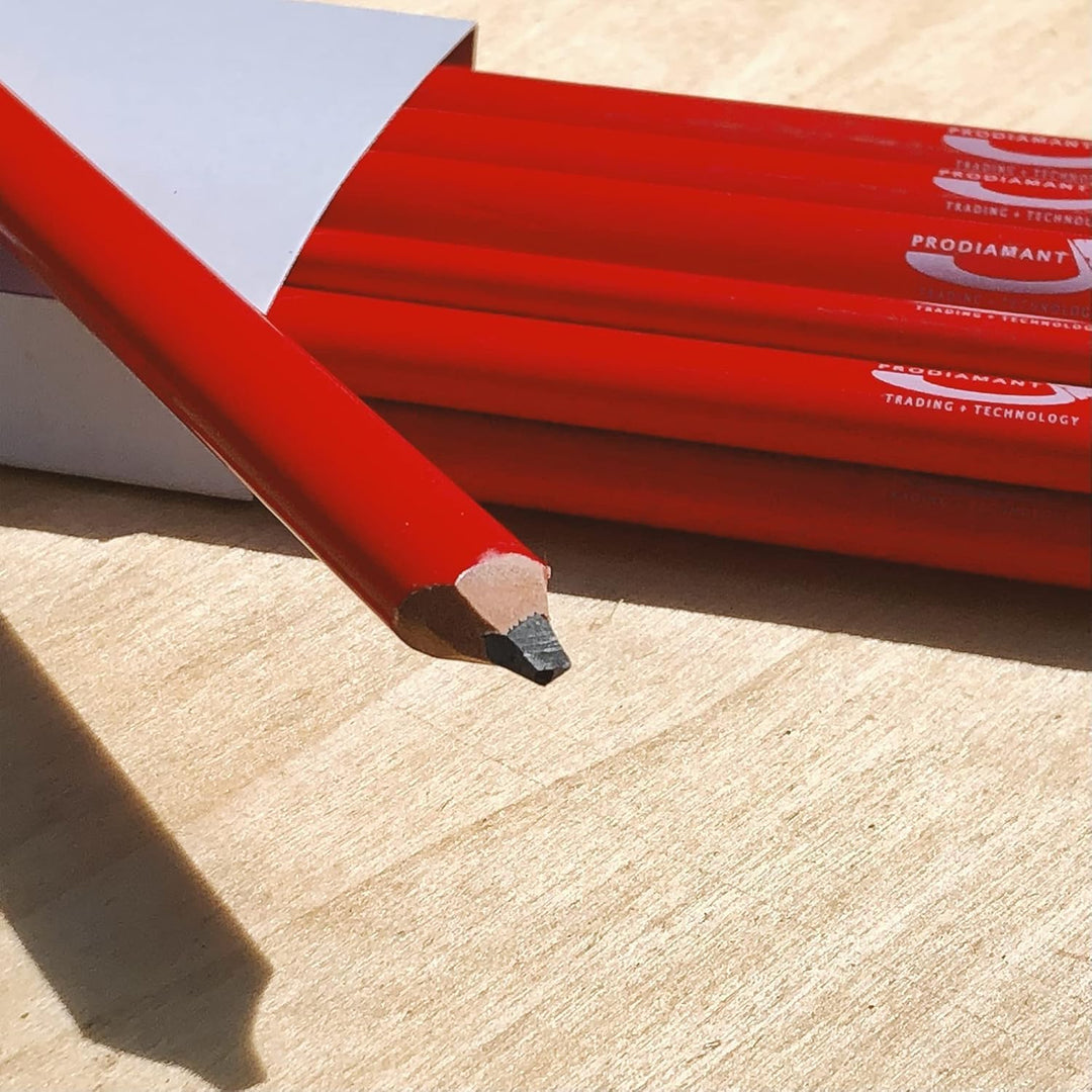 PRODIAMANT Zimmermannsbleistift oval, 250mm lang - Der perfekte Bleistift für Industrie und Handwerk