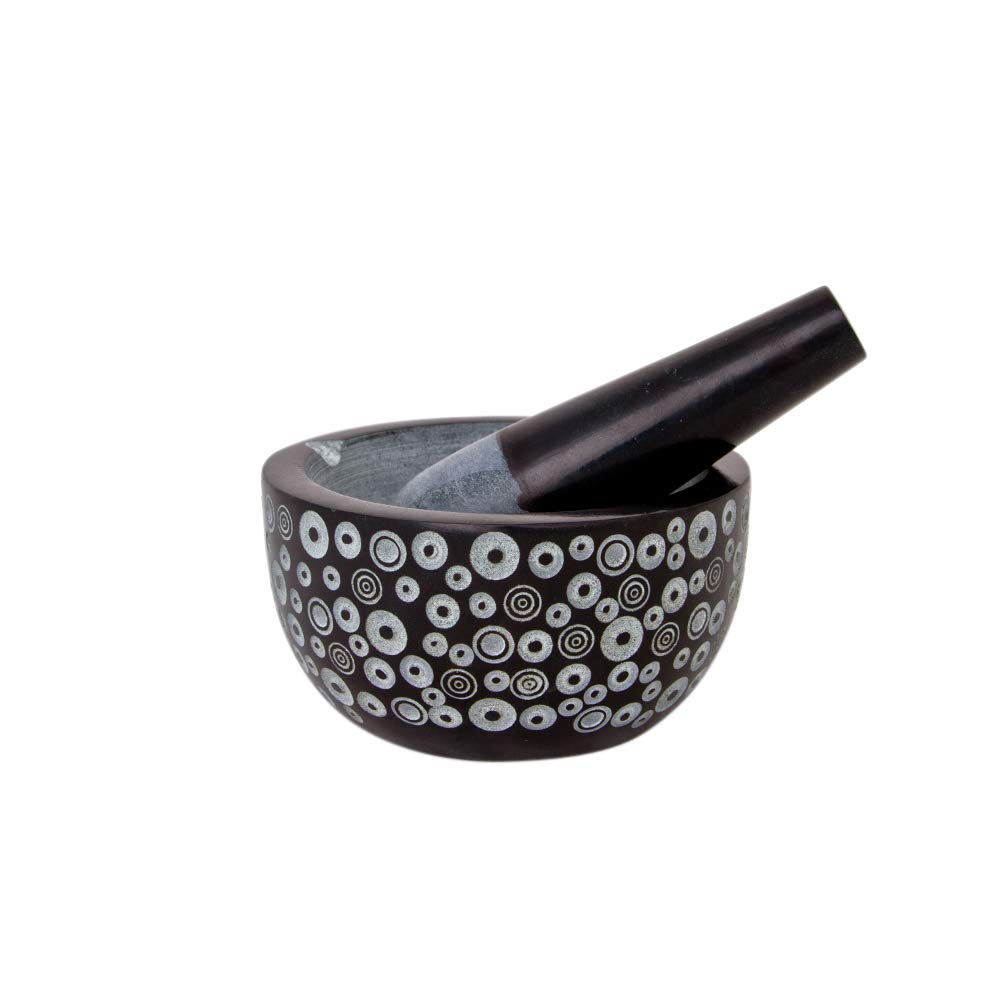 Mörser Saturn Fair Trade mit Stössel, Softstone, H 6,5 cm DM 12 cm