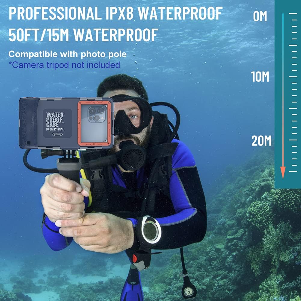 T-Bee Handyhülle wasserdichte IPX8 zum Schwimmen Universal Tauchabdeckung Unterwasser Handytasche fü