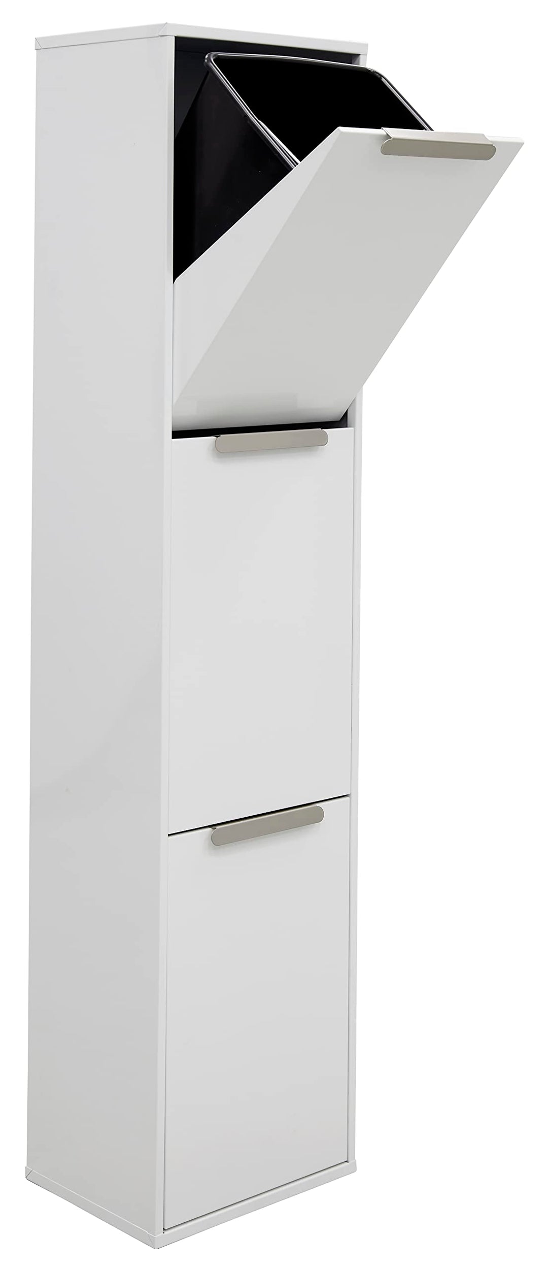 ARREGUI Ecoclas CR301-E Mülltrennsystem aus Stahl | 3 Fächer Mülleimer für die Küche | 3x17L (51L) |