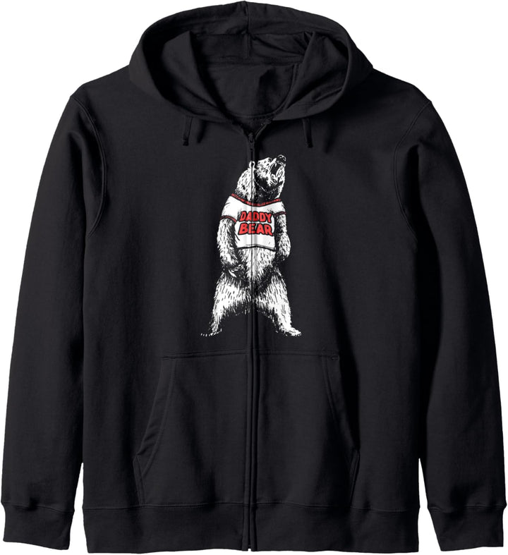 Daddy Bear! Roaring Grizzly Fathers Day Funny Protective Dad Kapuzenjacke