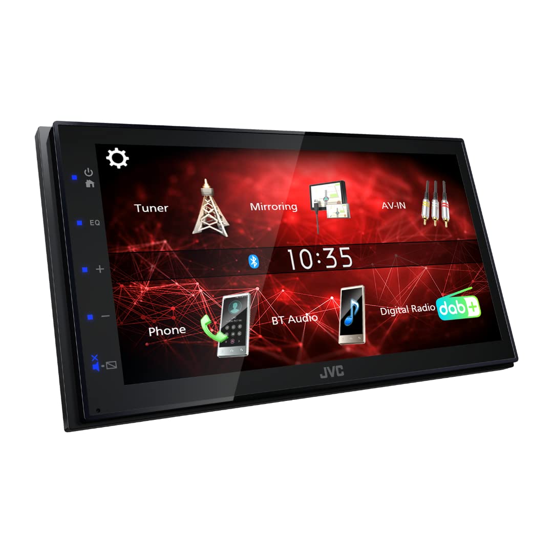 JVC KW-M27DBT 6,8" (17,3 cm) Digital Media Receiver mit DAB+ & Bluetooth (USB, 3 x Pre-Out 2V, iPod/