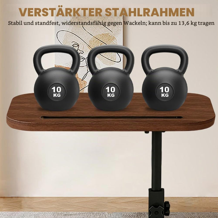 Beistelltisch C Form, Höhenverstellbarer Beistelltisch, Klein Couch Beistelltischs, mit Erhöhtem Ran