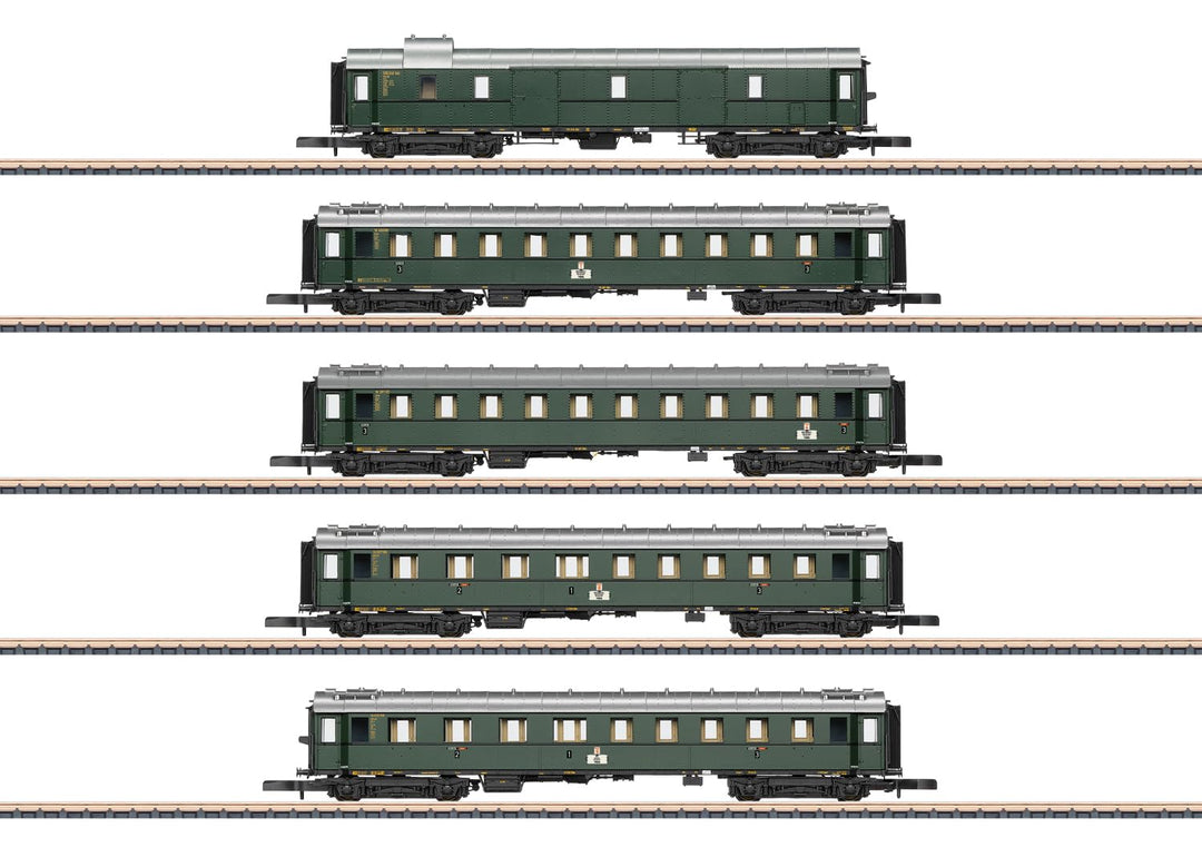 Schnellzugwagen-Set der Einheitsbauart 1928 bis 1930