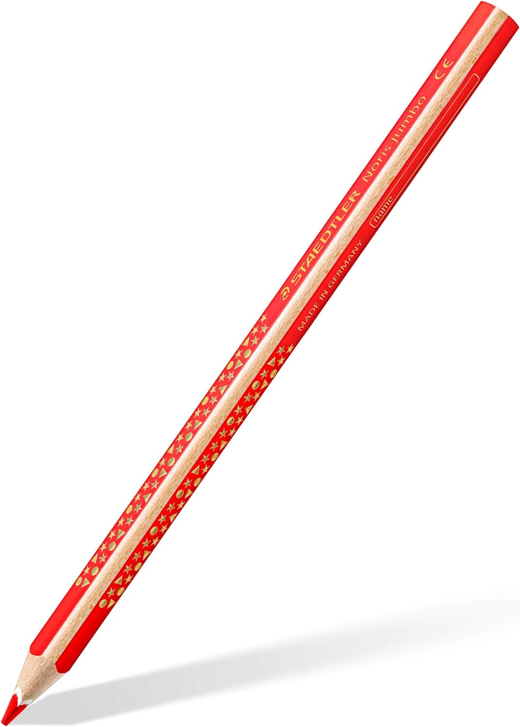 STAEDTLER Buntstift Noris jumbo, erhöhte Bruchfestigkeit, Dreikantform, ABS-System, attraktive Stern