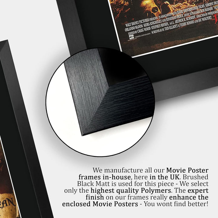 HWC Trading Pirates Of The Caribbean The Curse Of The Black Pearl A3 Gerahmte Signiert Gedruckt Auto