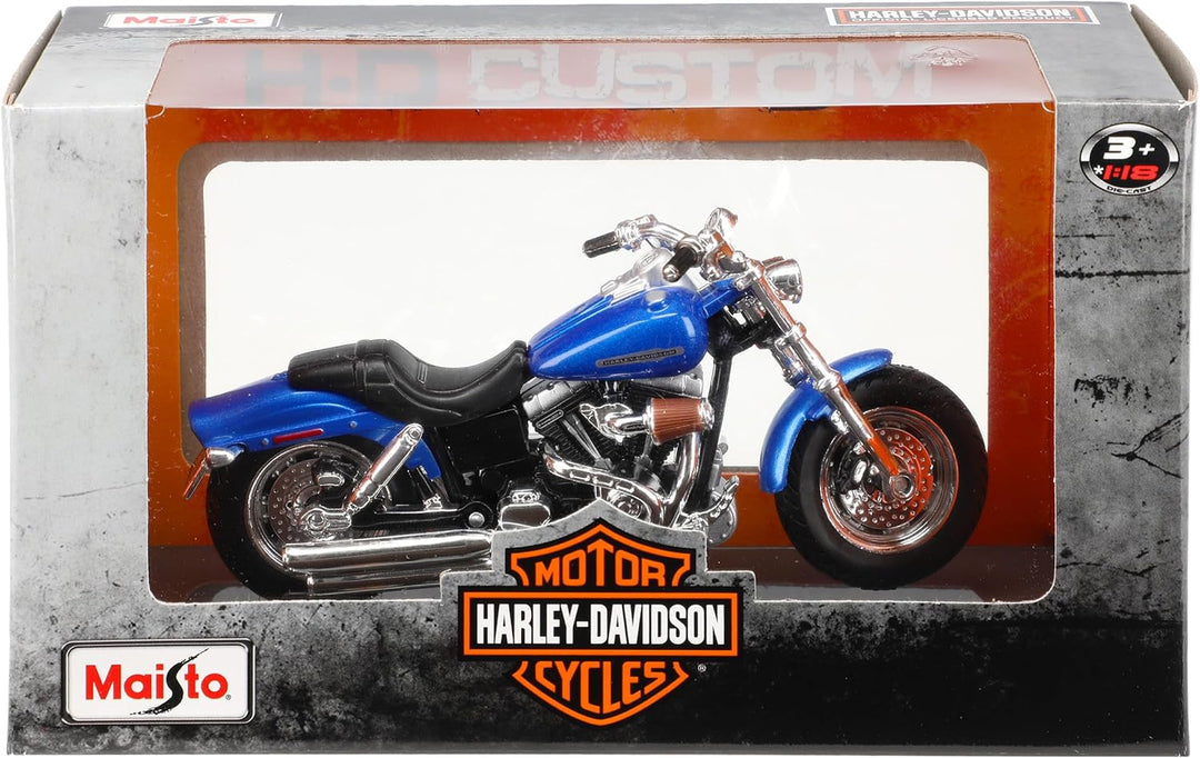 Generisch Harl. Davi. 2009 FXDFSE CVO Fat Bob Blau 1/18 M*a*i*s*t*o Modell Motorrad mit individiuell