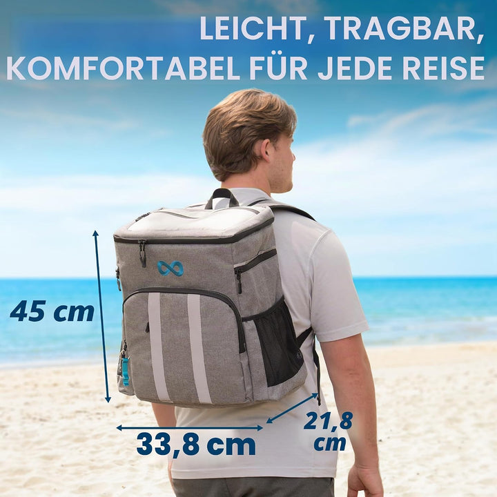 Everlasting Comfort Kühlrucksack für Strandausflüge und Wanderungen, grosse, Rucksack kühltasche mit
