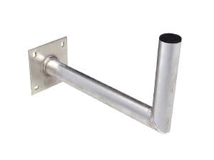 Wandhalter für SAT-Antennen, Stahl, verzinkt, Ø 48mm, Ausleger 350mm