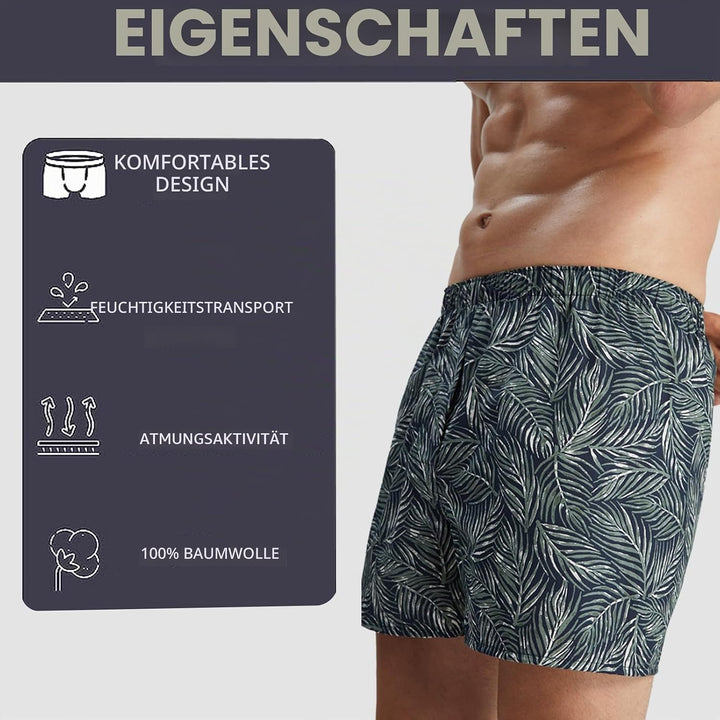 5Mayi Mens Boxers Shorts Multipack Woven Mens Underwear Pack Cotton Plaid Men&