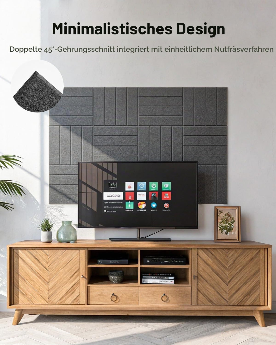 Soundsbay 18 Stück Akustikpaneele Selbstklebend, Akustikplatten aus Polyester zur Schalldämmung, 30×